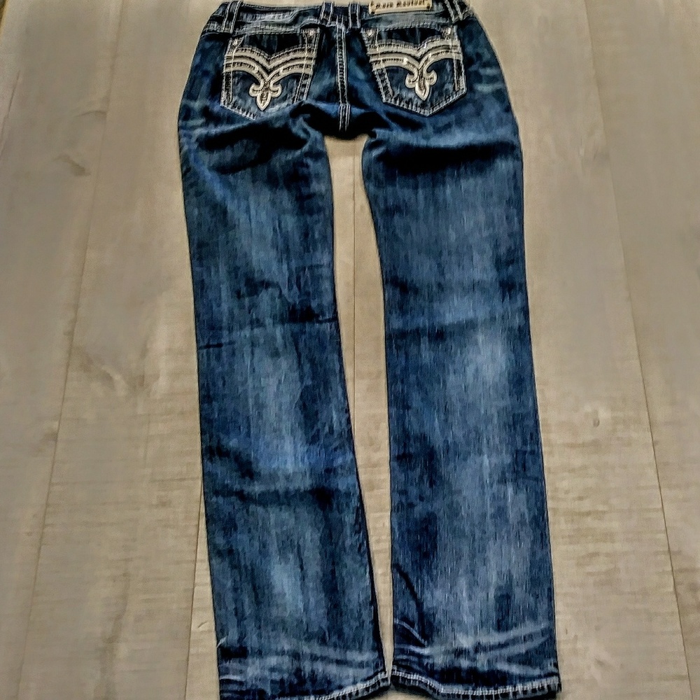 DO NOT PURCHASE @DENIMJUNKIES ROCK REVIVAL MISS ME - Picture 3 of 8